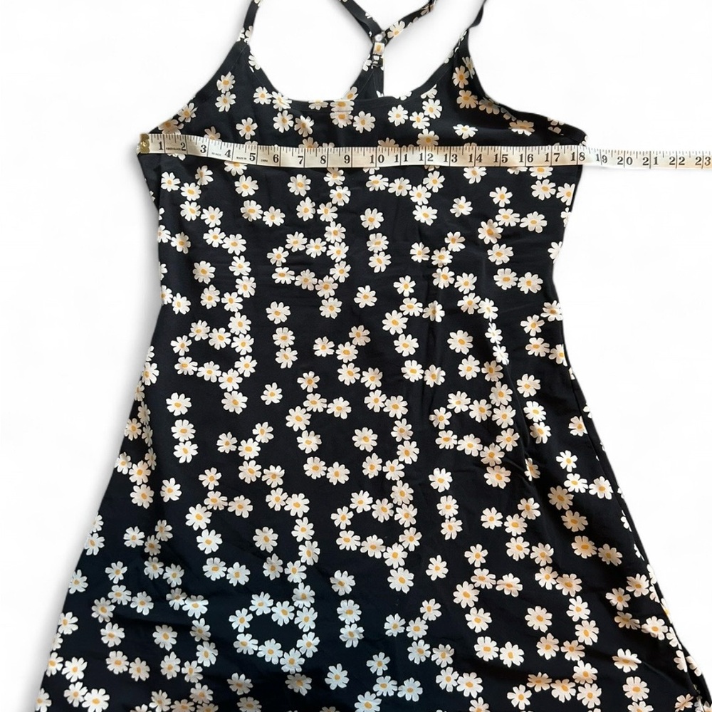 Outdoor Voices Black Daisy-Print Mini Dress - Picture 5 of 8